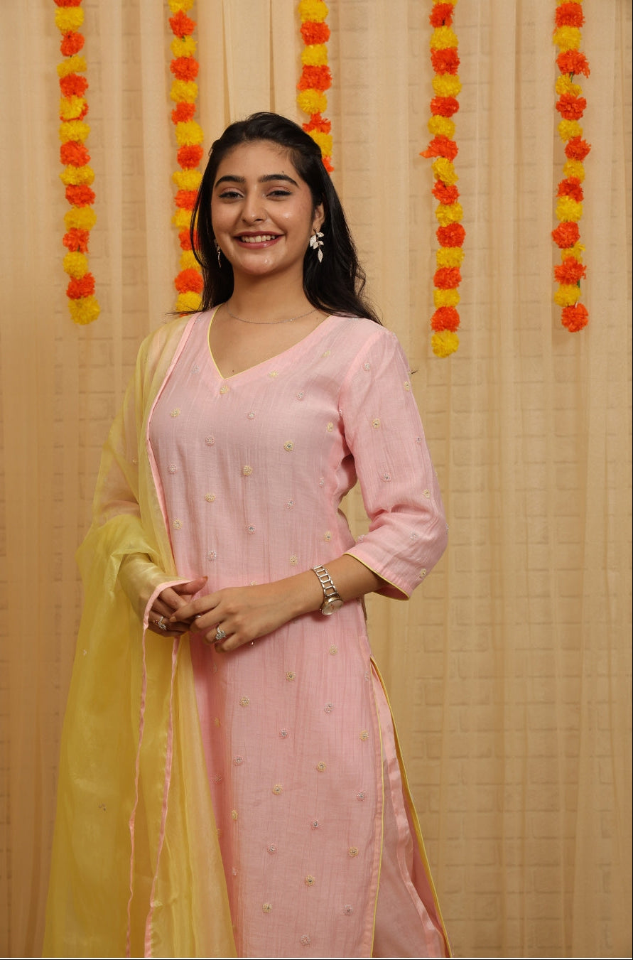 Iraaya Hand Worked Malai Chanderi Suits