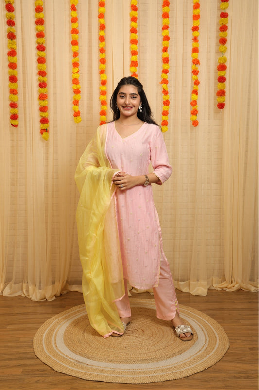 Iraaya Hand Worked Malai Chanderi Suits