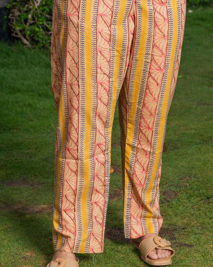 Kesar Handblock Print kurta set