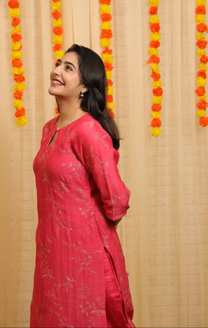 Ruhani Zari Malai Chanderi Suit
