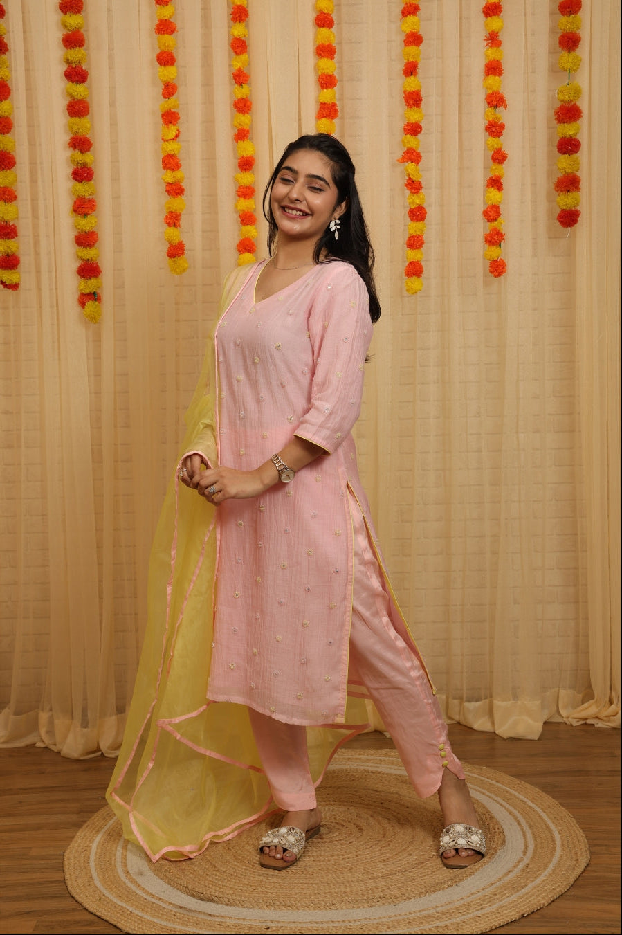 Iraaya Hand Worked Malai Chanderi Suits