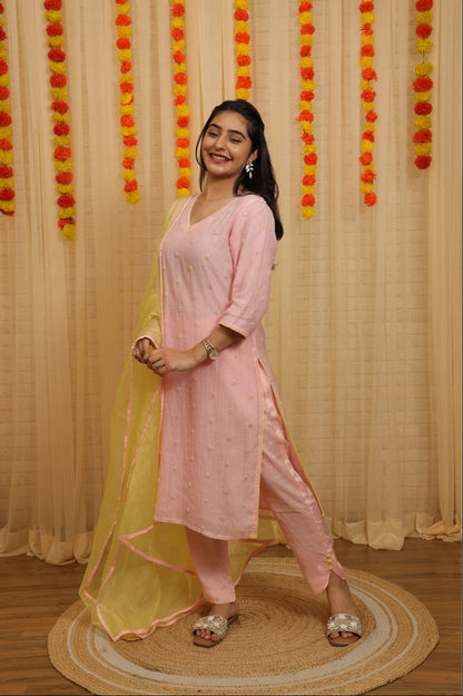 Iraaya Hand Worked Malai Chanderi Suits