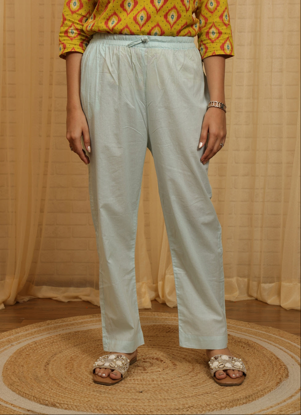 Niva Malai Chanderi Hand Work Suit