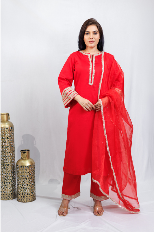 Sindoori Shringar Dupatta set