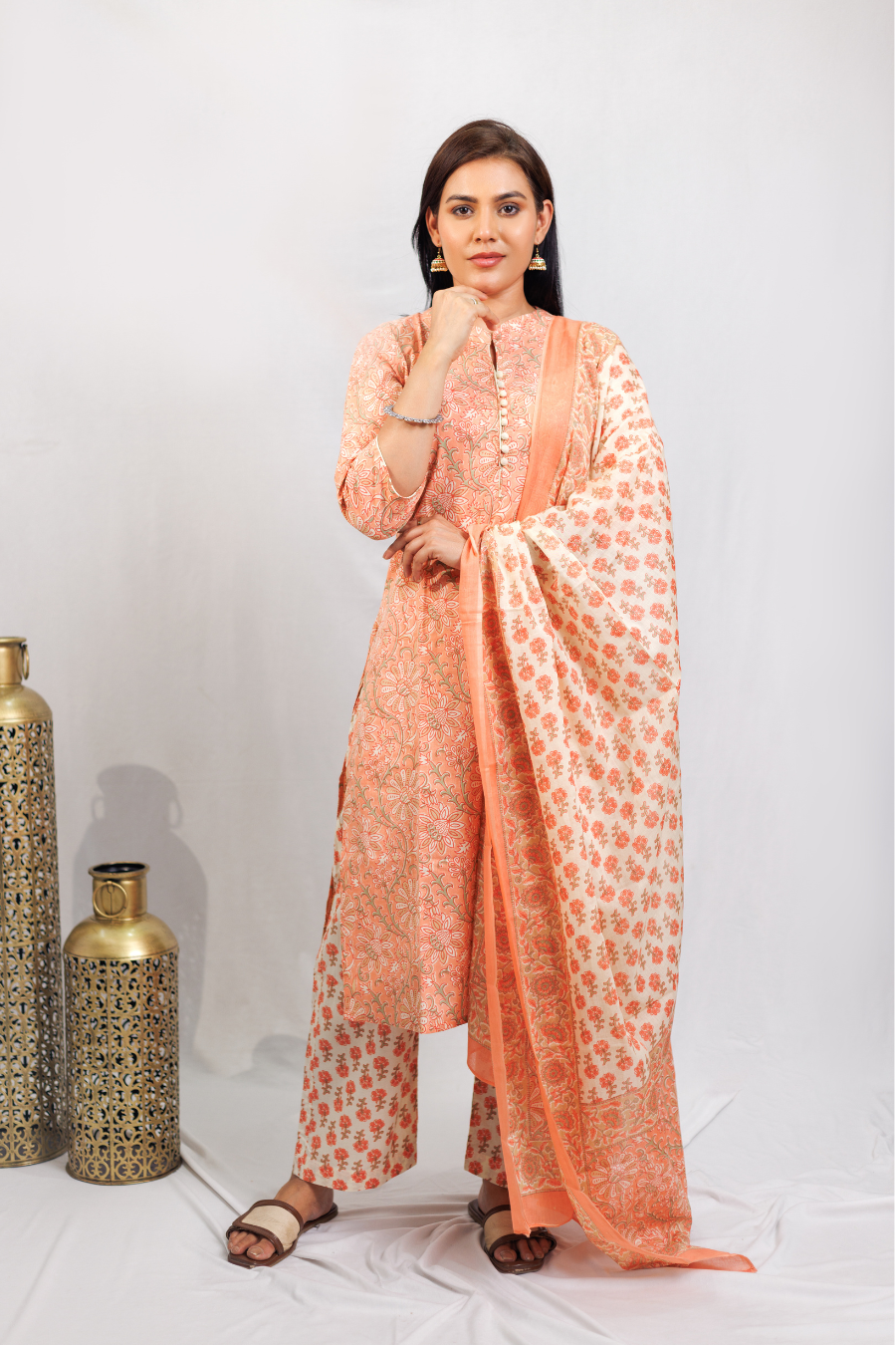 Peach Blossom kurta Set