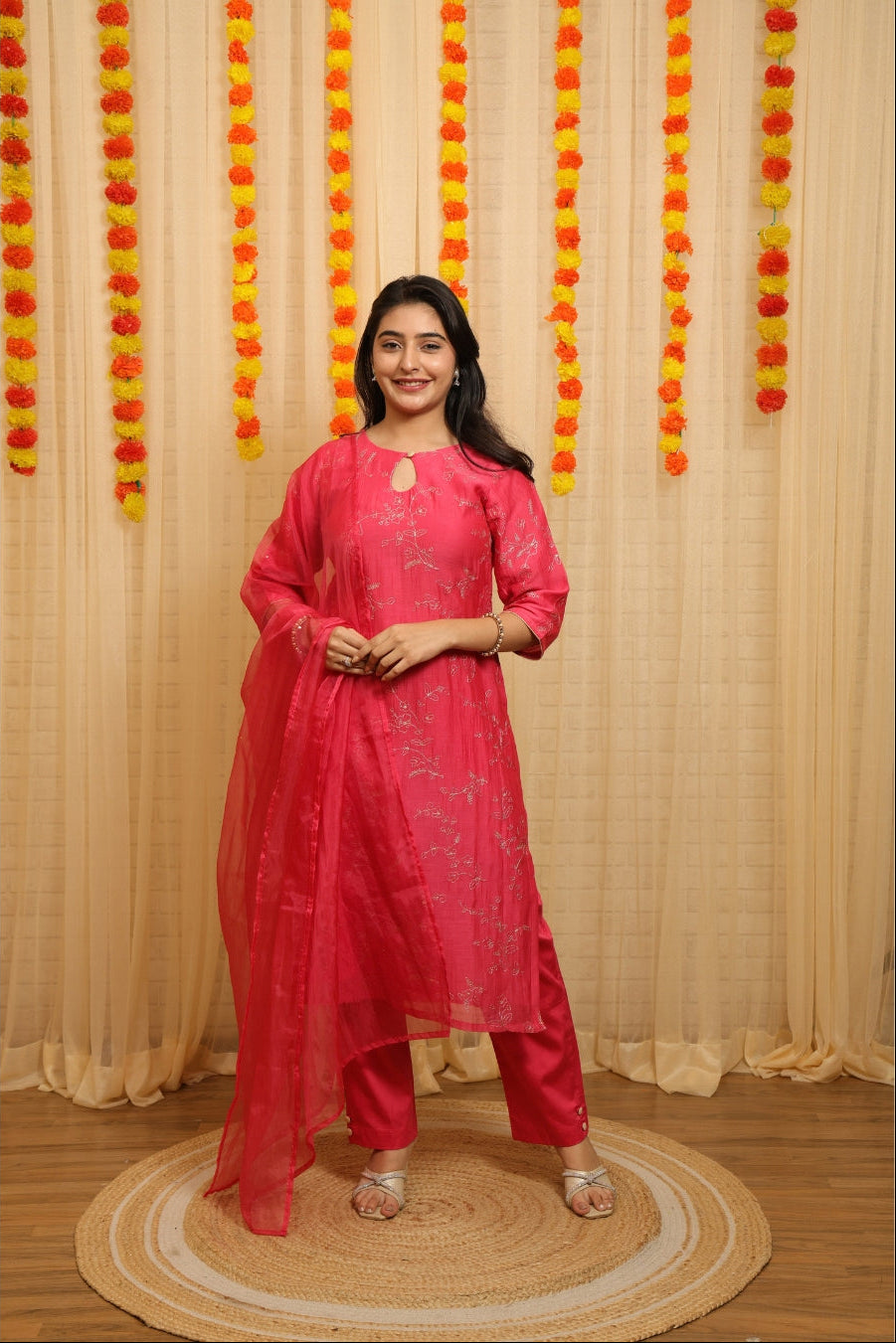 Ruhani Zari Malai Chanderi Suit
