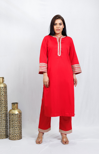 Mrignayani Organza Dupatta Suit Set
