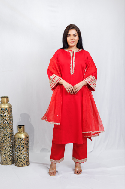 Sindoori Shringar Dupatta set