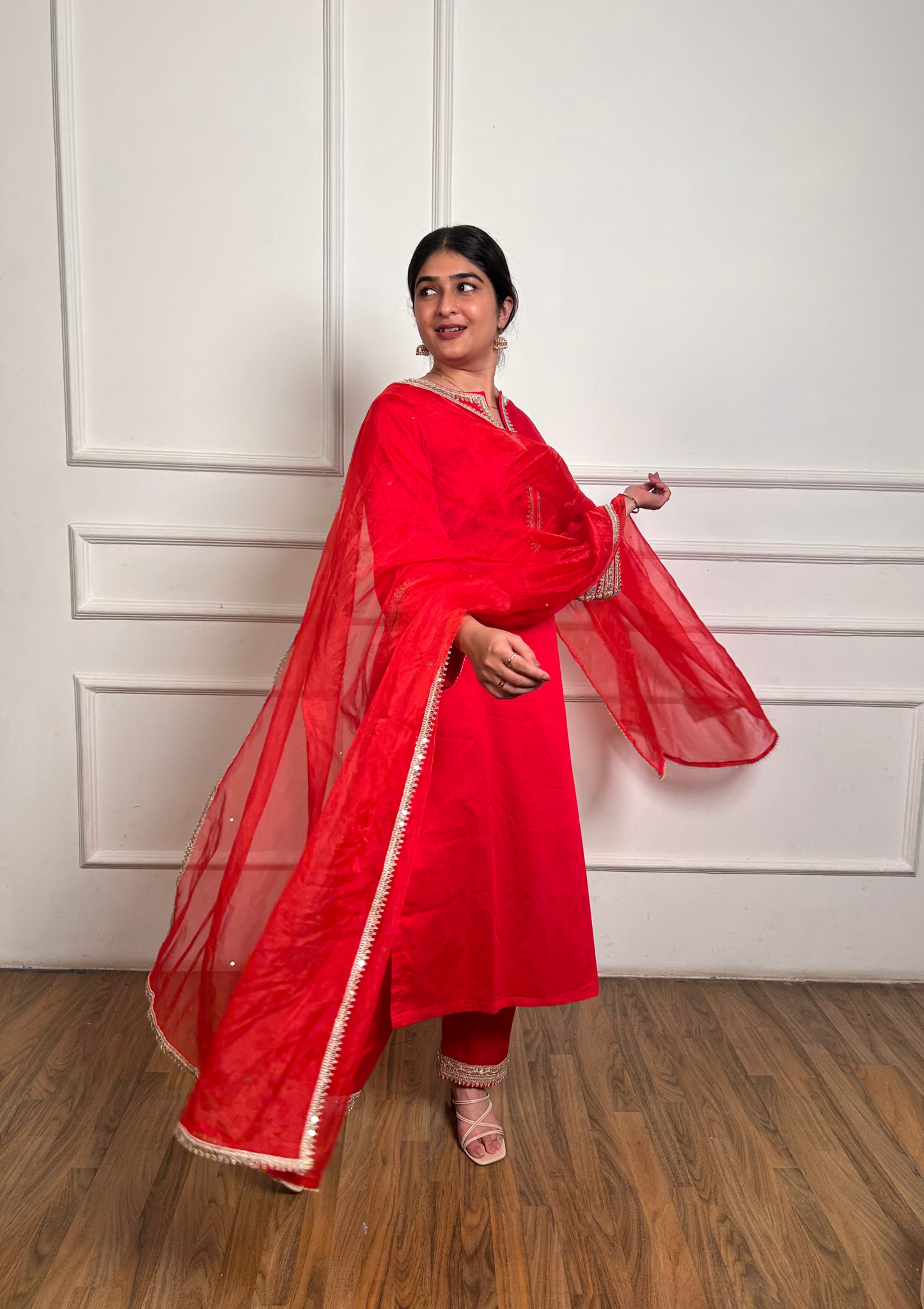 Sindoori Shringar 3 piece suit set