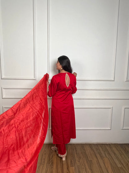 Sindoori Shringar 3 piece suit set