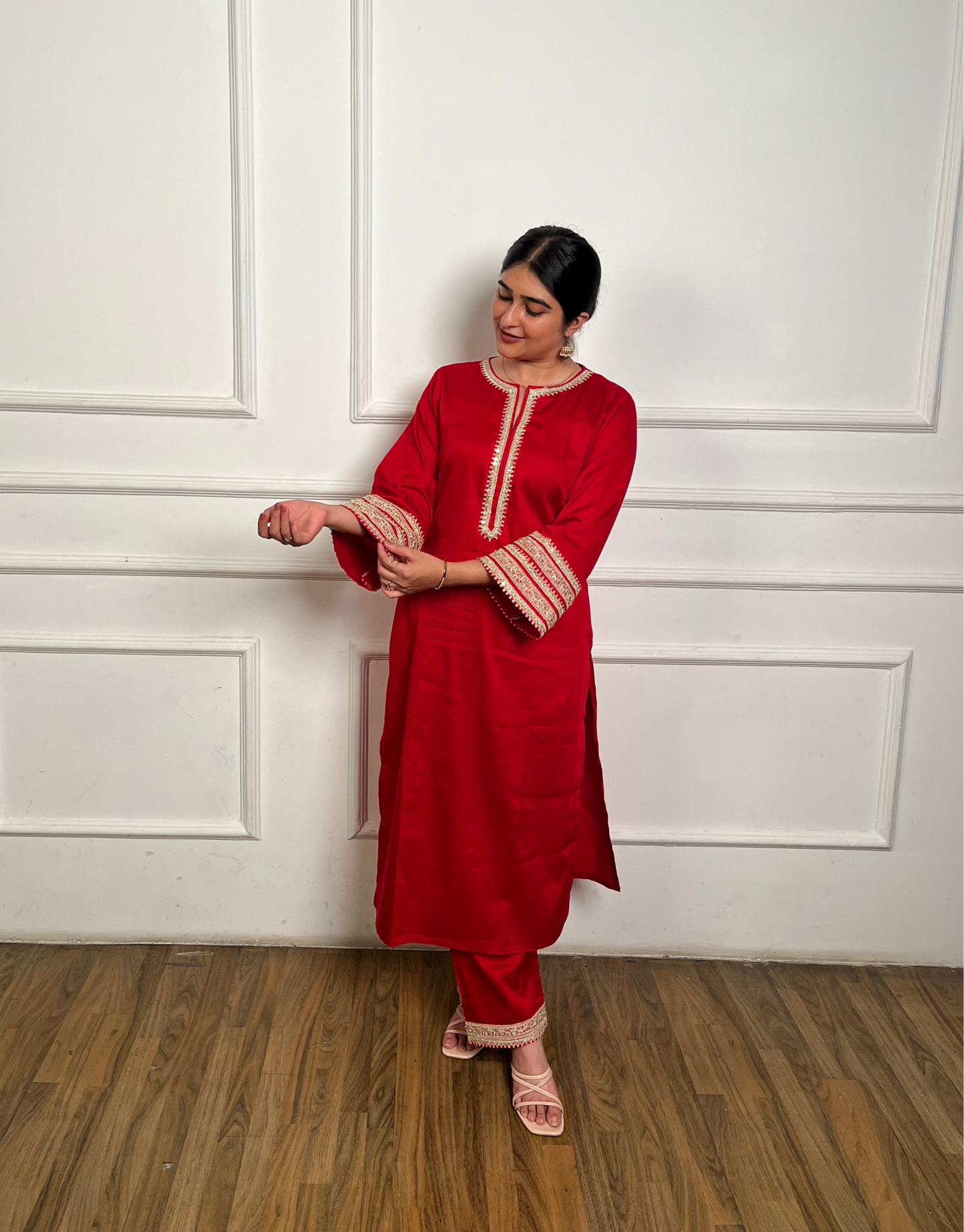 Sindoori Shringar 3 piece suit set