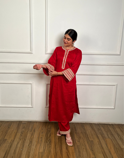 Sindoori Shringar 3 piece suit set