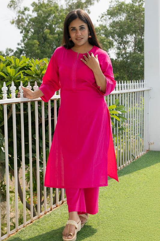 Gulabi Noor kurta set