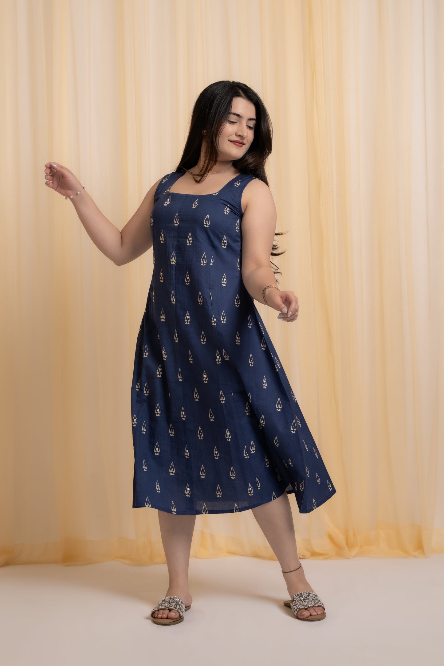 Aavira Hand Block Dress