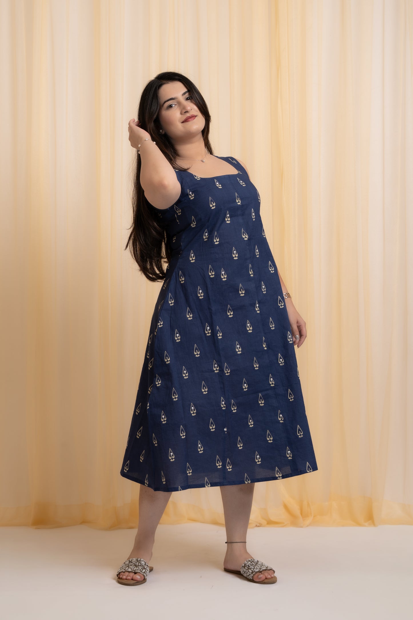 Aavira Hand Block Dress