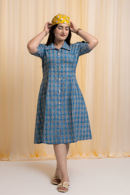 Niyara Hand Block Dress