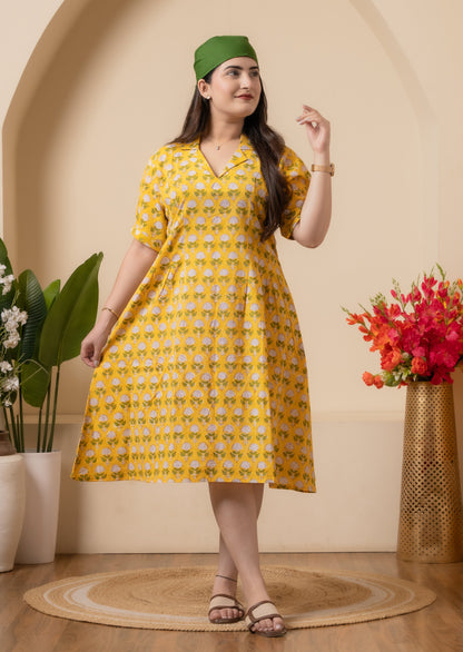 Meher Hand Block Print Dress