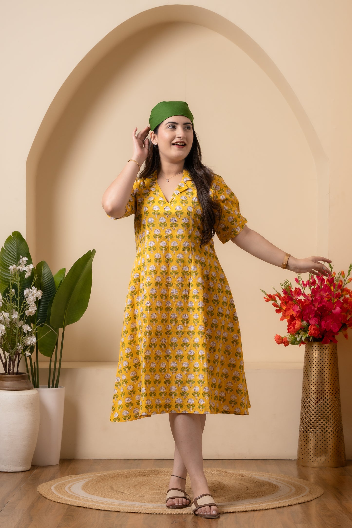 Meher Hand Block Print Dress
