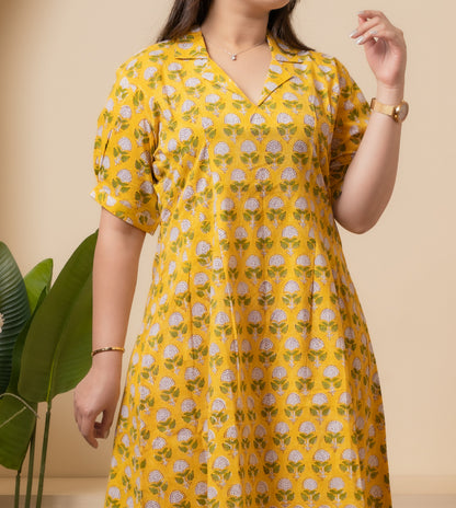 Meher Hand Block Print Dress