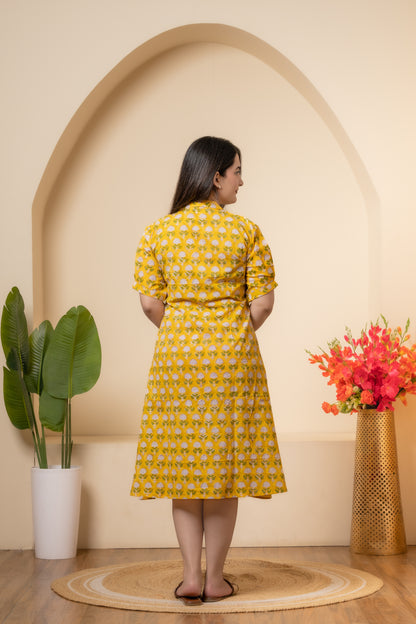 Meher Hand Block Print Dress