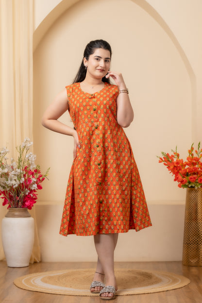 Solira Hand Block Print Dress
