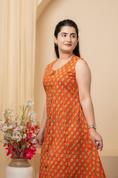 Solira Hand Block Print Dress
