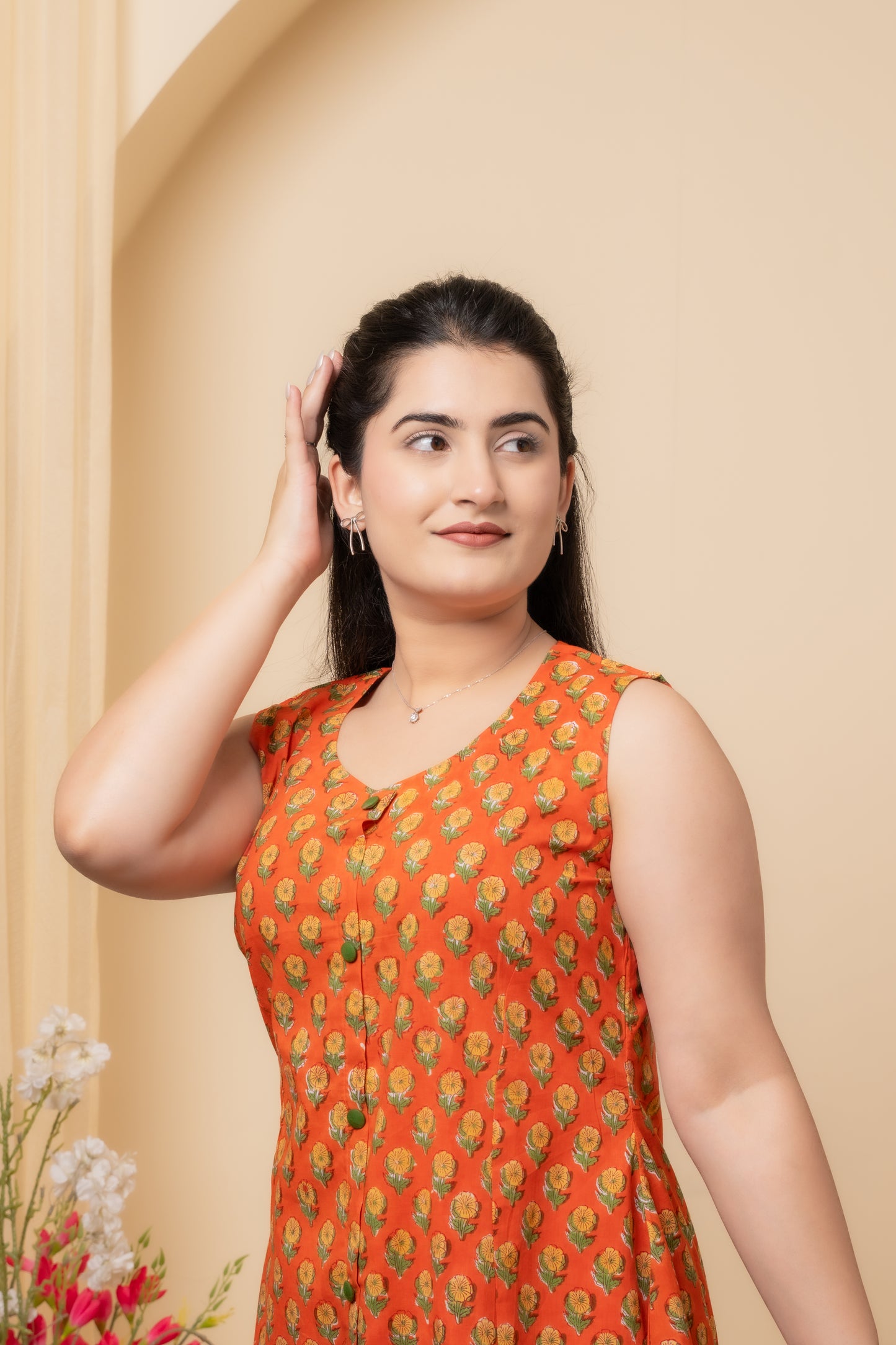Solira Hand Block Print Dress