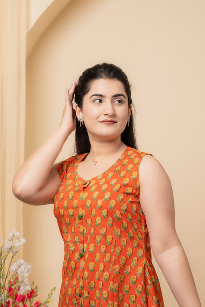 Solira Hand Block Print Dress