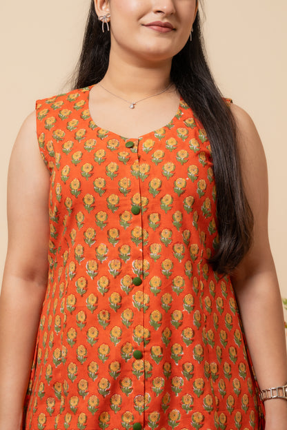 Solira Hand Block Print Dress