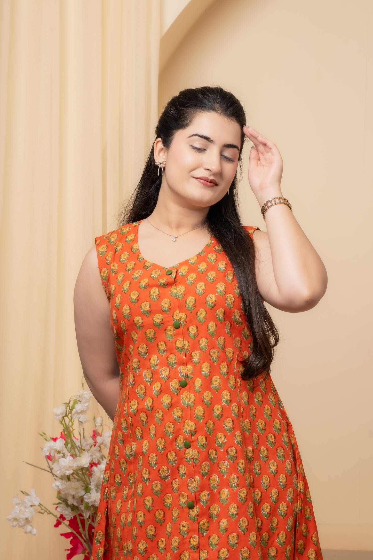 Solira Hand Block Print Dress
