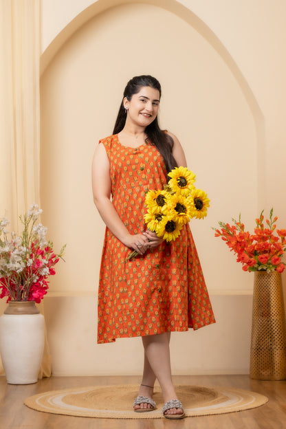 Solira Hand Block Print Dress
