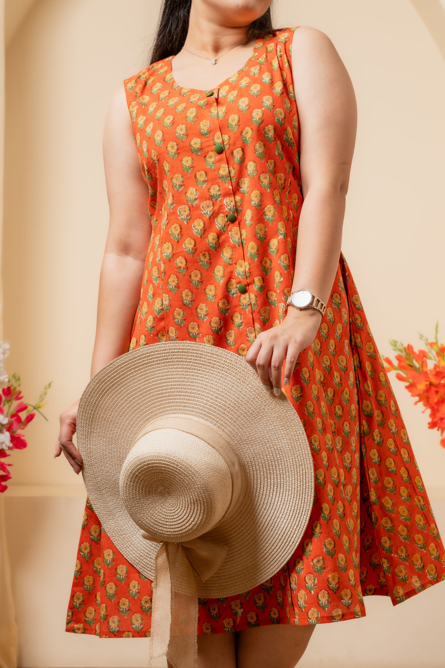 Solira Hand Block Print Dress