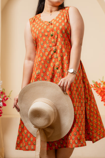 Solira Hand Block Print Dress