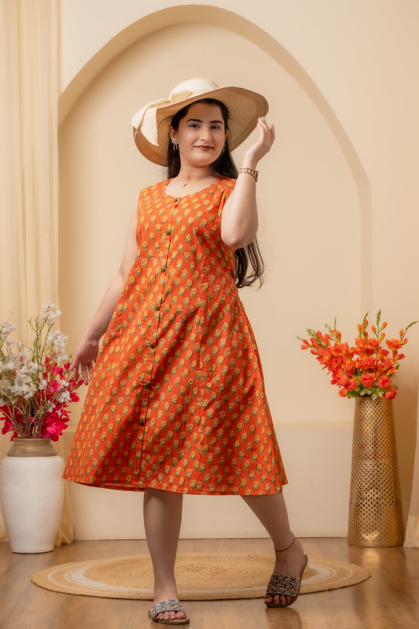 Solira Hand Block Print Dress