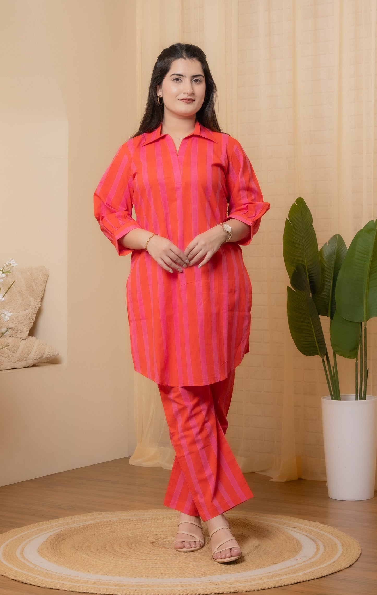 Ziya Hand Block Co-ord Set
