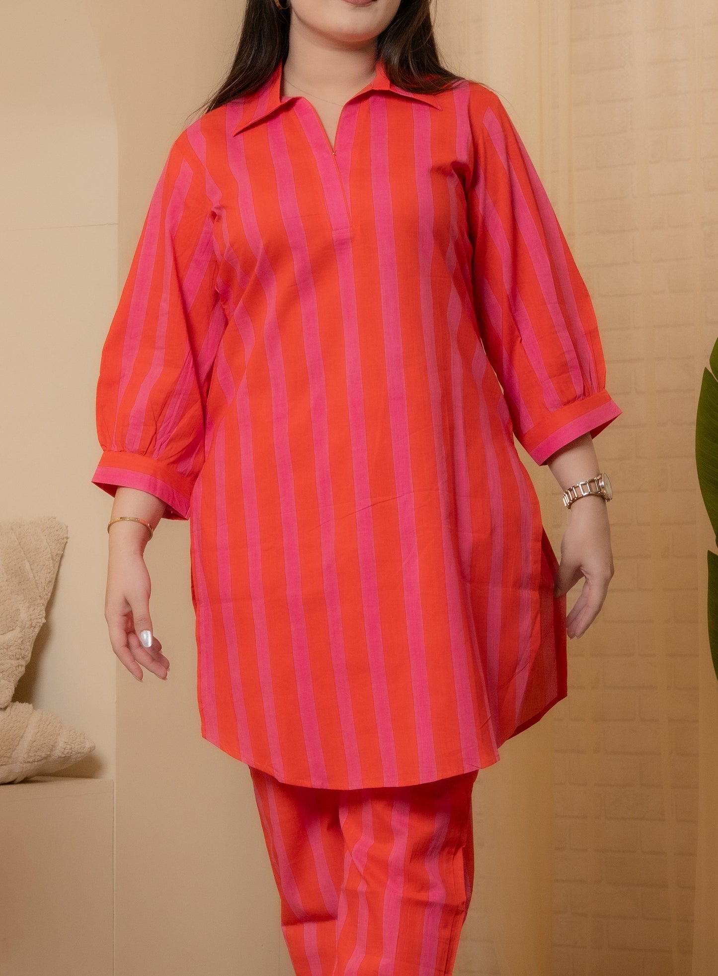 Ziya Hand Block Co-ord Set