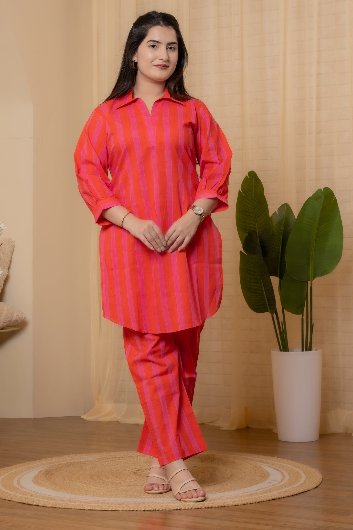 Ziya Hand Block Co-ord Set