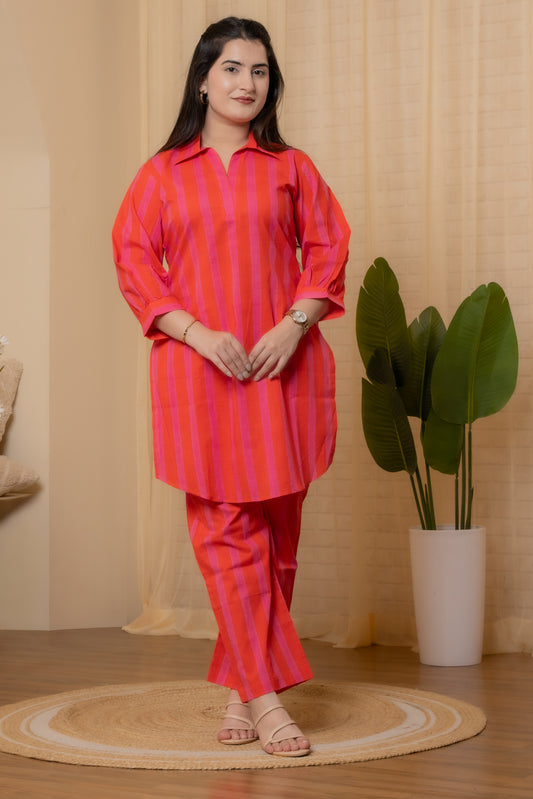 Ziya Hand Block Co-ord Set
