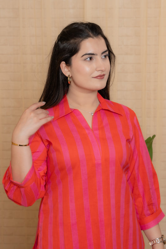 Ziya Hand Block Co-ord Set