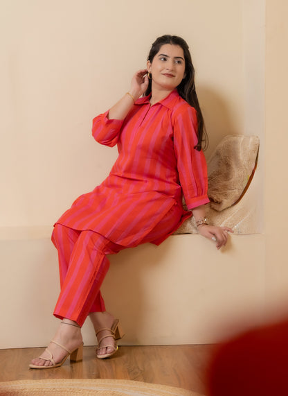 Ziya Hand Block Co-ord Set
