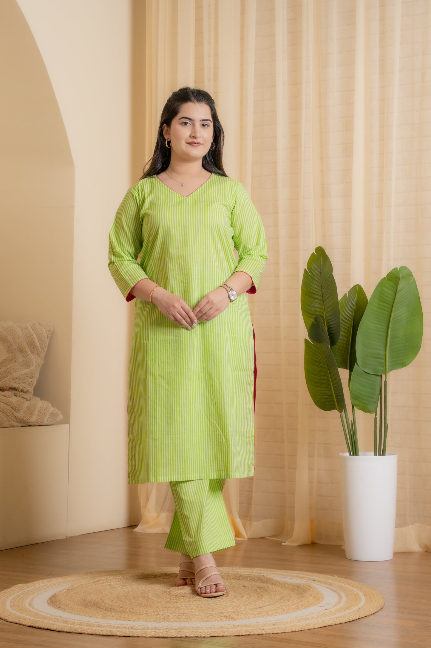 Ahana Hand Block Kurta set