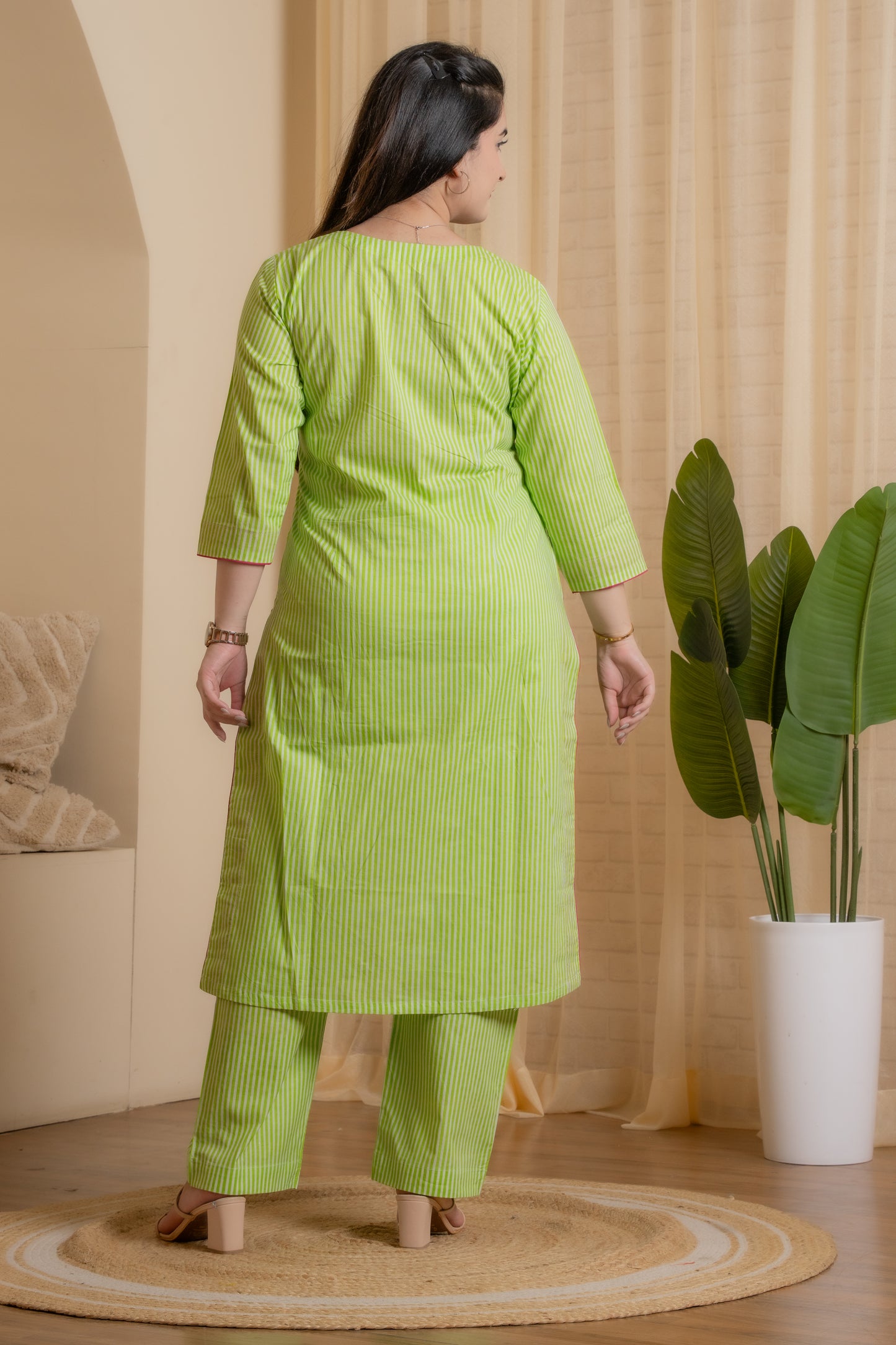 Ahana Hand Block Kurta set