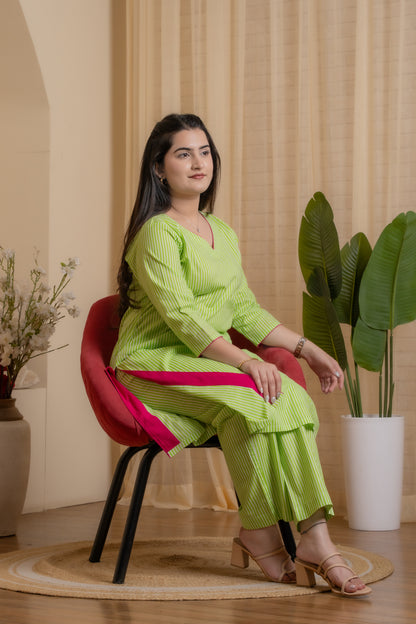 Ahana Hand Block Kurta set