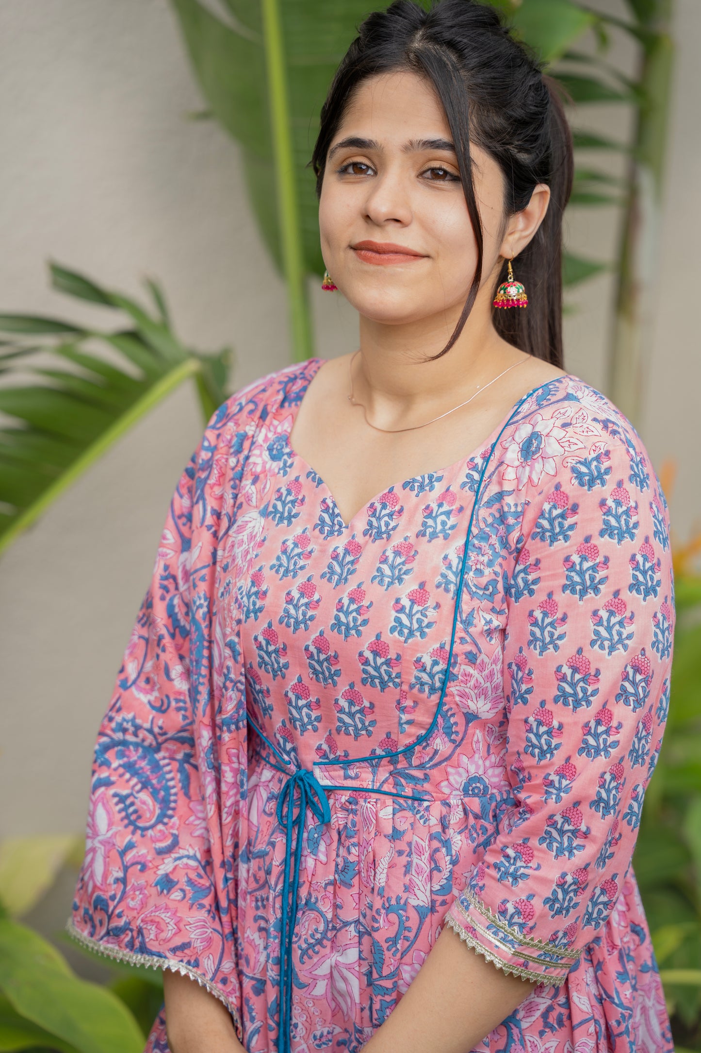 Gulnaar Phool Handblock Print Sharara Set