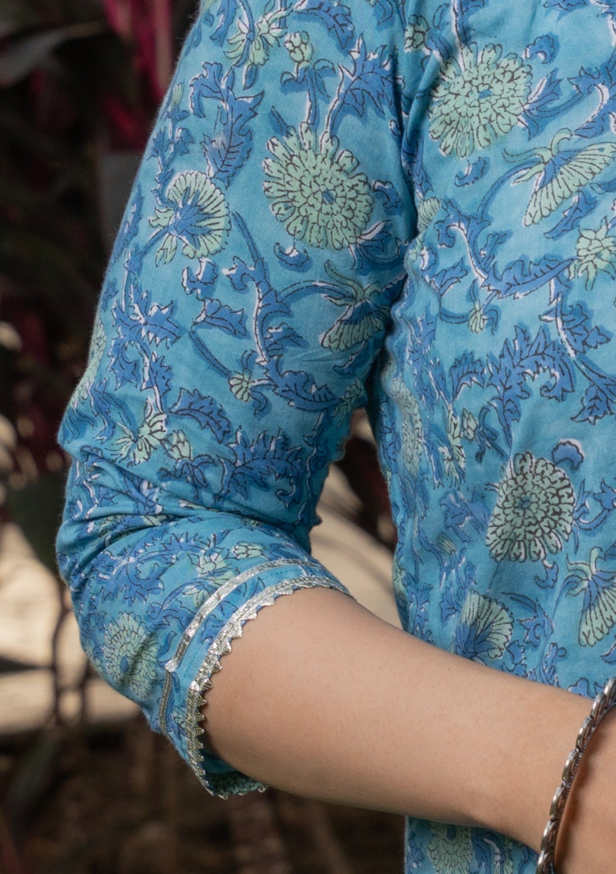 Neelanjali Handblock Print Sharara set