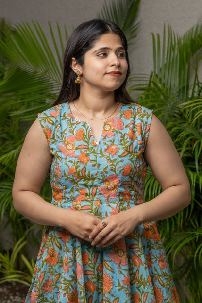 Chandani Handblock Print Sharara Set