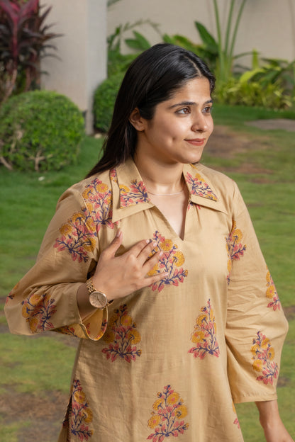 Kesar Handblock Print kurta set