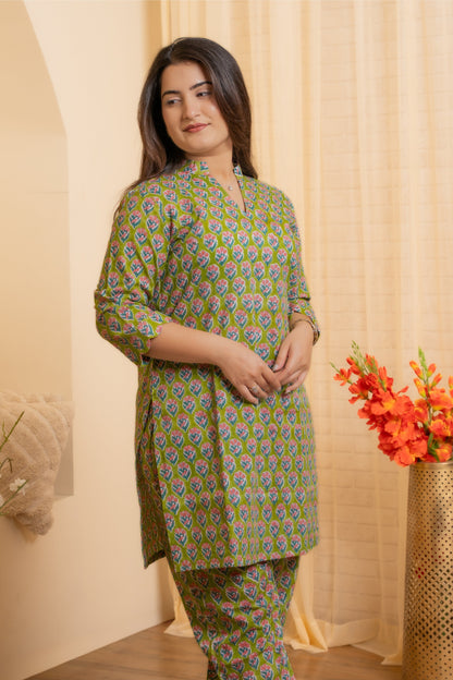 Aarna Hand Block Co-Ord Set