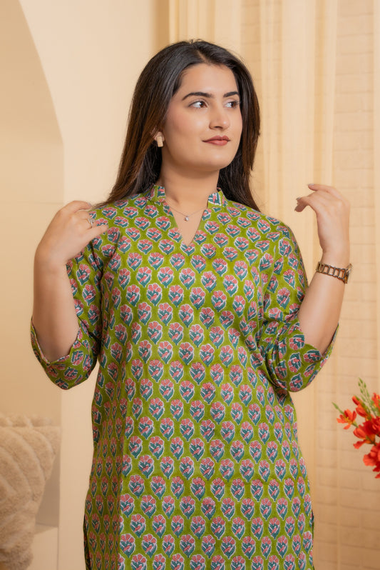 Aarna Hand Block Co-Ord Set
