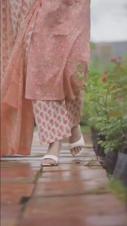 Peach Blossom kurta Set